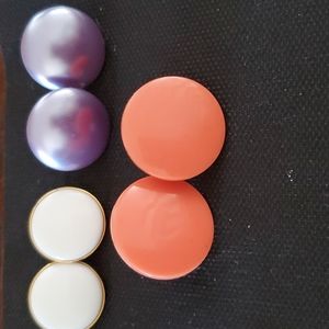 3 PAIR OF VINTAGE CLIP ON EARRINGS